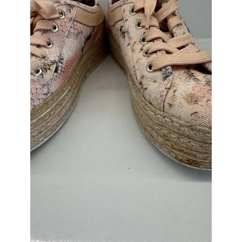 Call It Spring sneakers round Toe Platform light coral Sneaker SZ 8 -preowned-